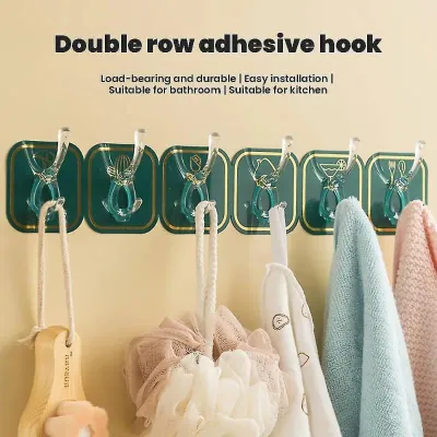 Self-adhesive Row Wall Hook Set (6 pcs)